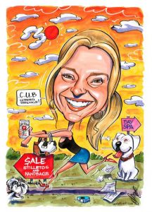 birthday gift caricatures by caricature artist